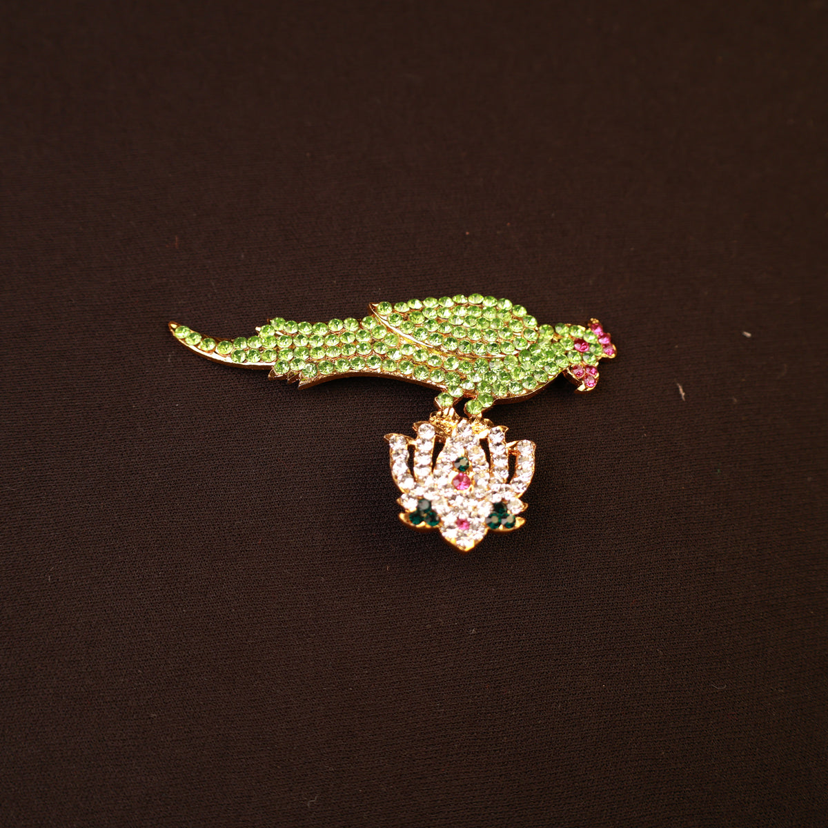 Stone Parrot for Amman Alangaram and Temple Decor