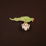 Stone Parrot for Amman Alangaram and Temple Decor