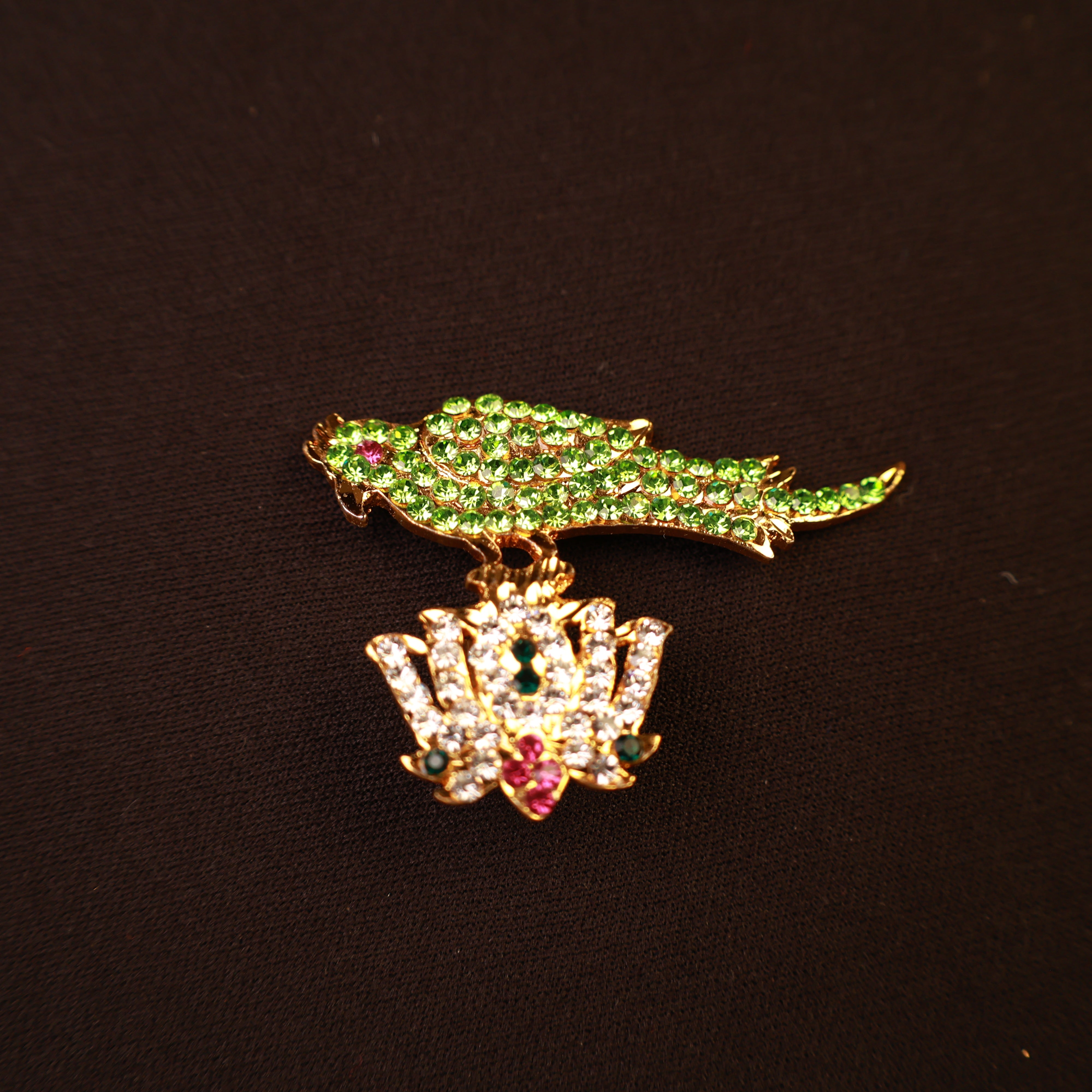Stone Parrot for Amman Alangaram and Temple Decor