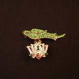 Stone Parrot for Amman Alangaram and Temple Decor