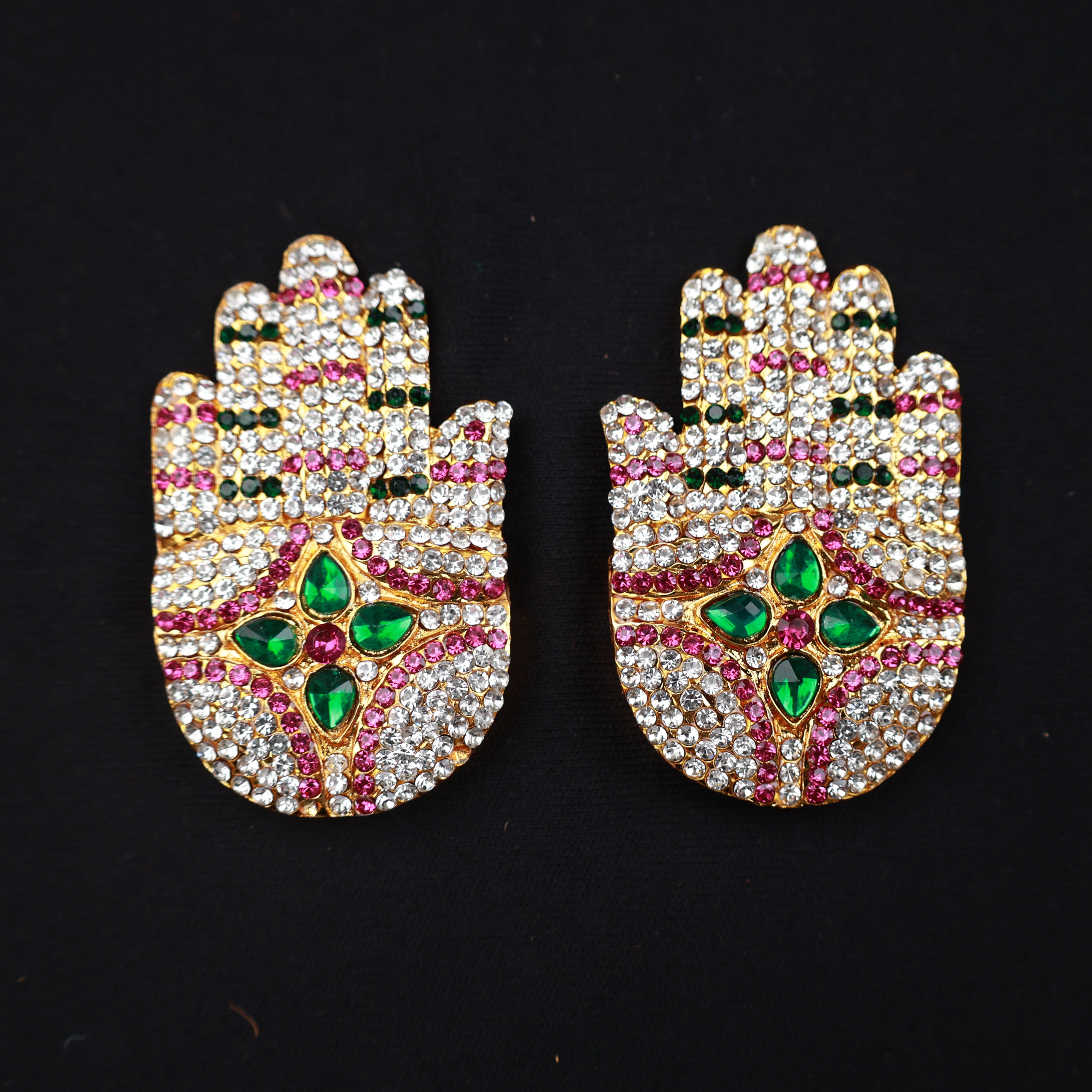 Ashtam Hands Stone - Multicolour for Spiritual Decor