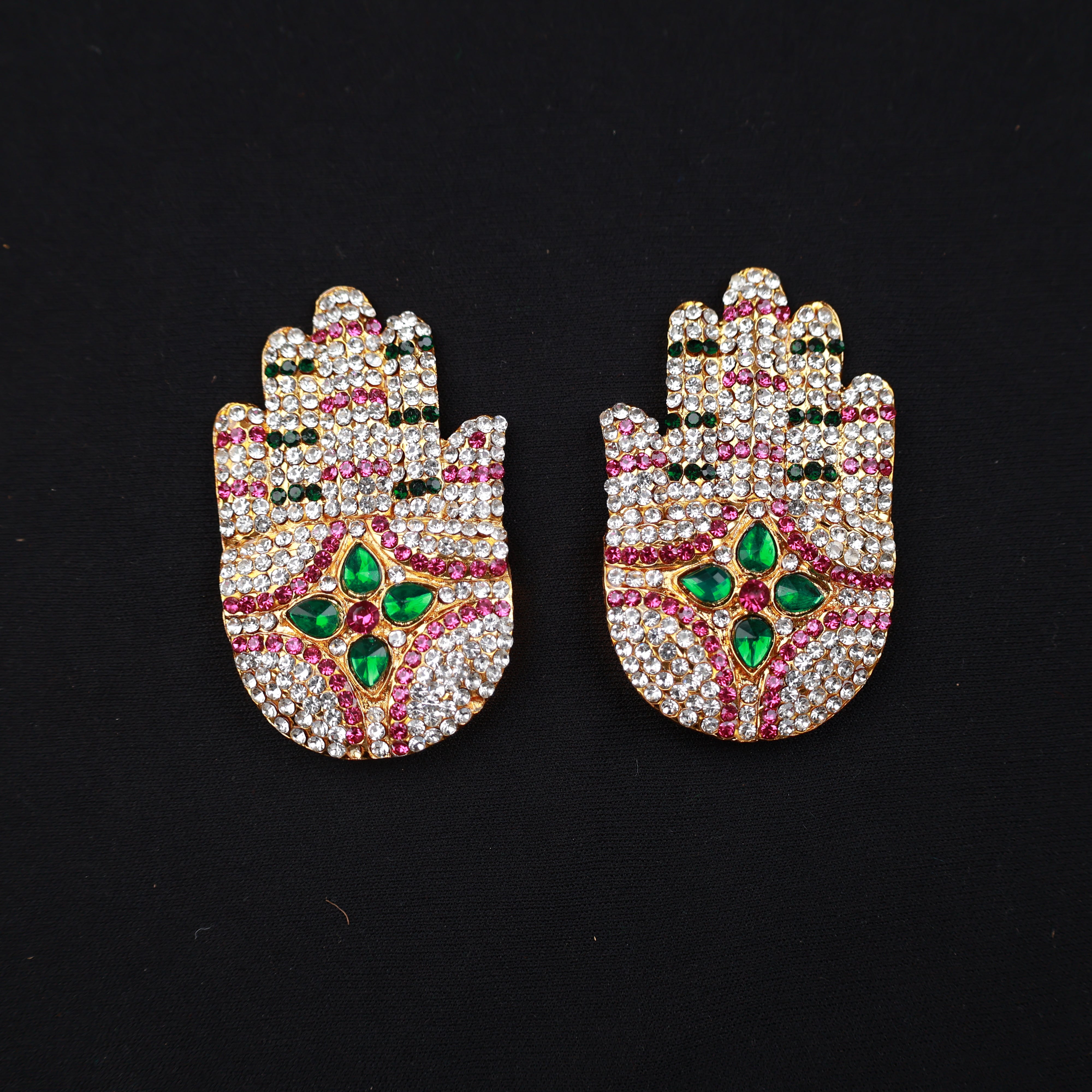 Ashtam Hands Stone - Multicolour for Spiritual Decor