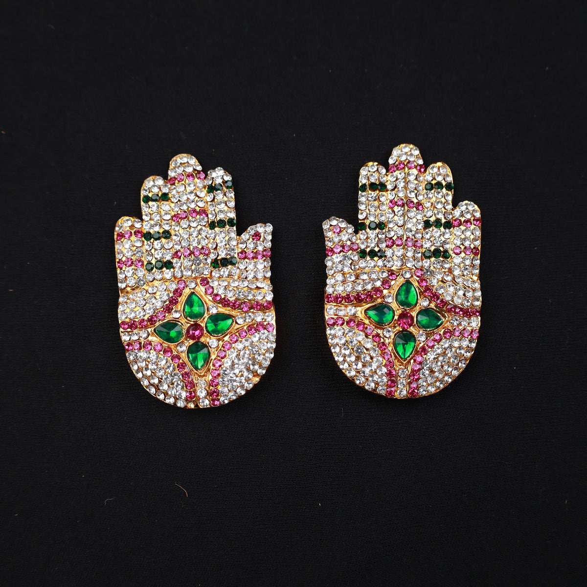 Ashtam Hands Stone - Multicolour for Spiritual Decor