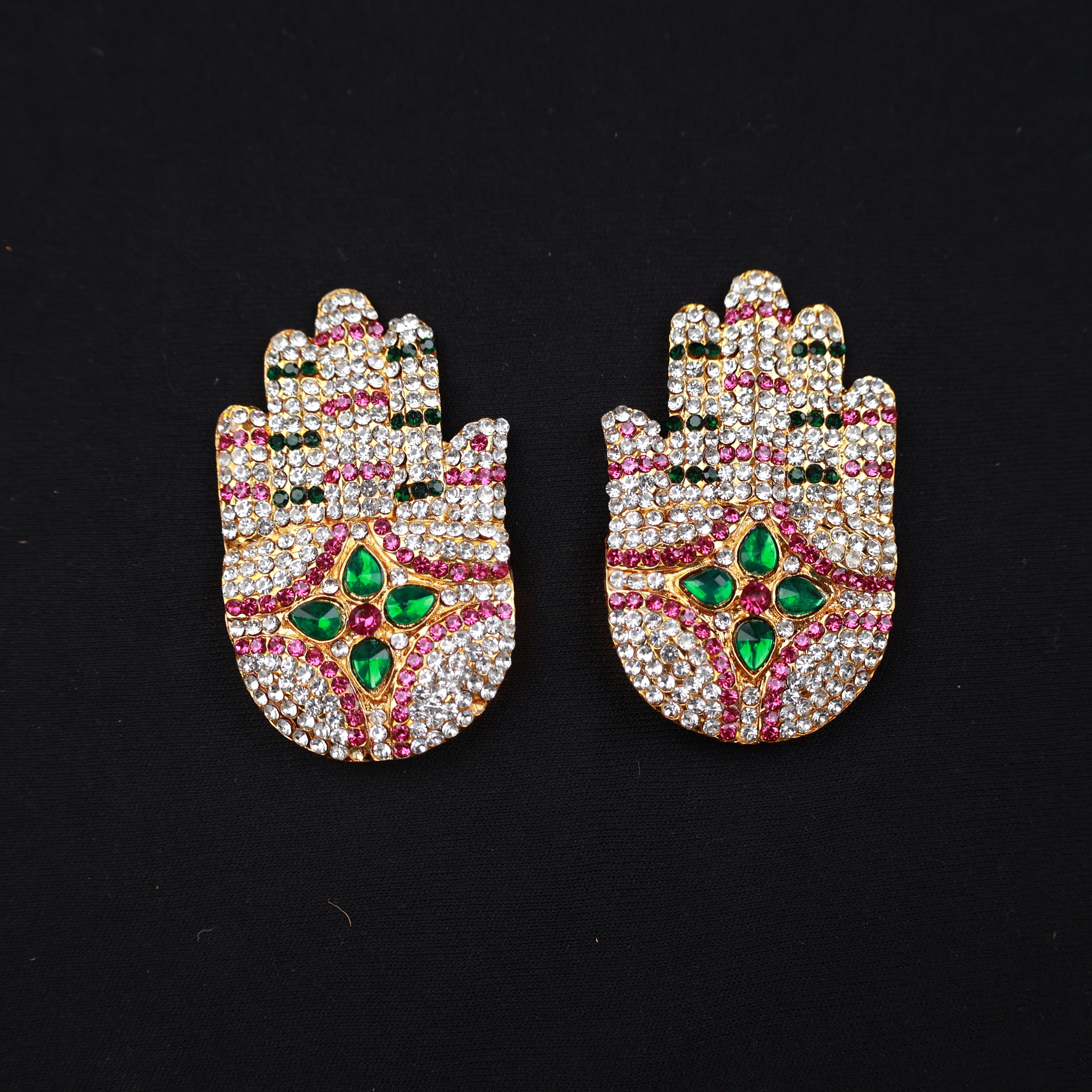 Ashtam Hands Stone - Multicolour for Spiritual Decor
