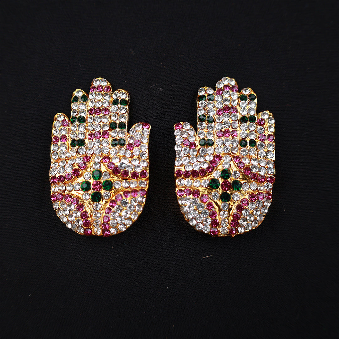 Ashtam Hands Stone - Multicolour for Spiritual Decor