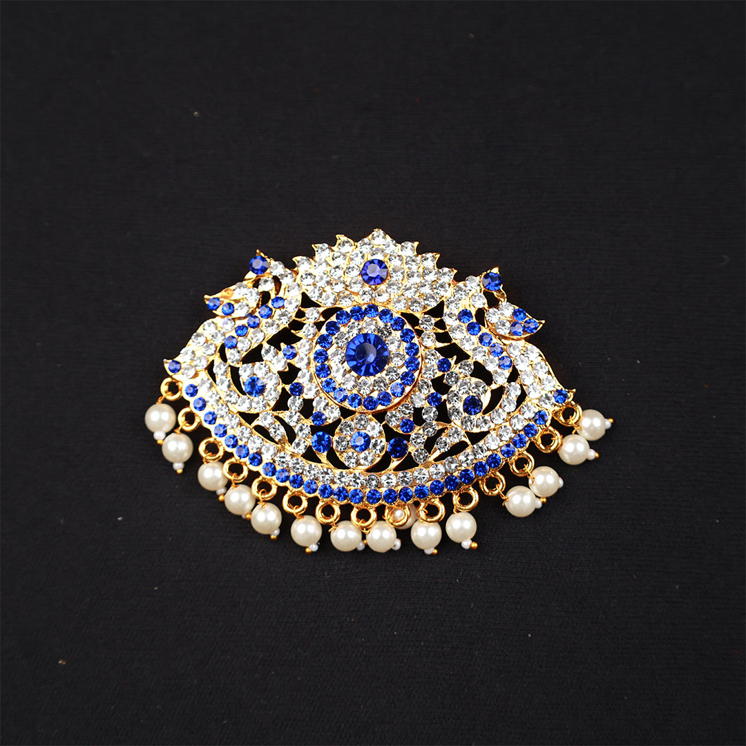 Pendent / Dollar - Lotus with Peacock for Devotional Wear
