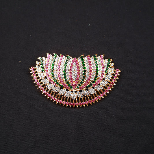 Pendent / Dollar - Lotus Multicolour Stone for Daily Wear