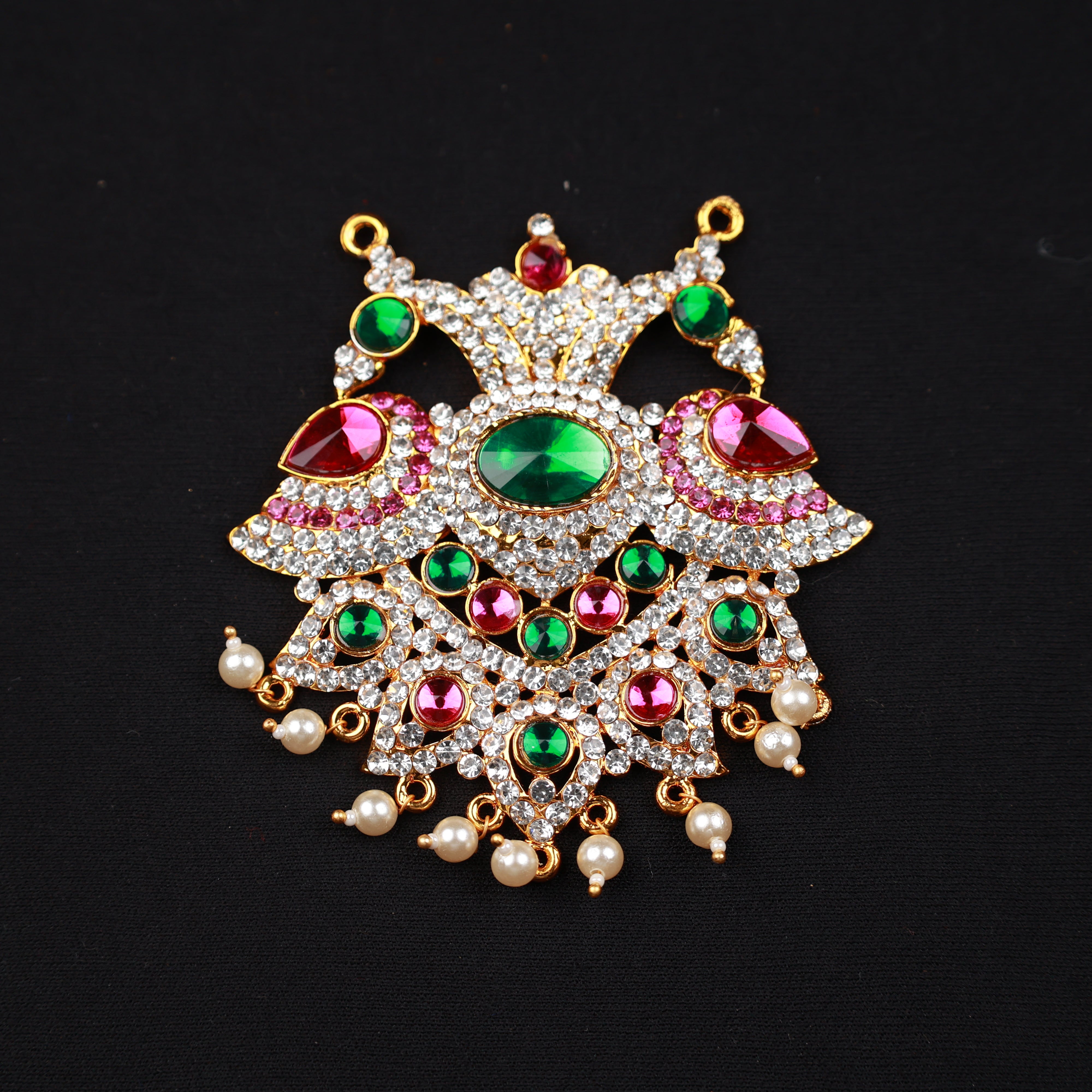 Pendent / Dollar - Peacock with Stone for Traditional Attire