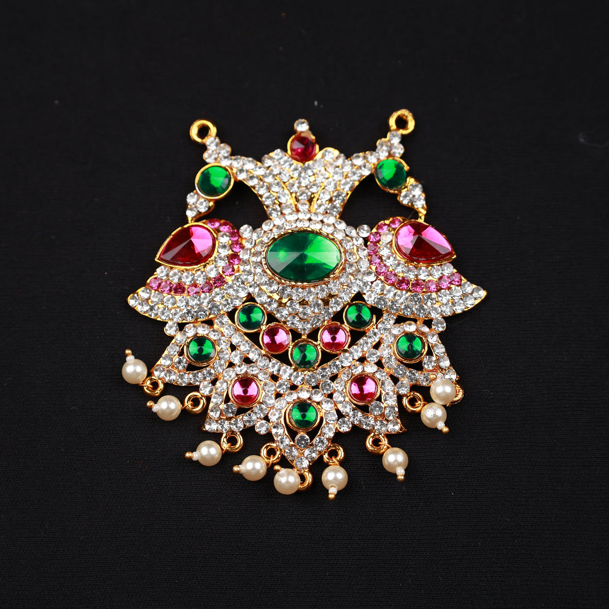Pendent / Dollar - Peacock with Stone for Traditional Attire