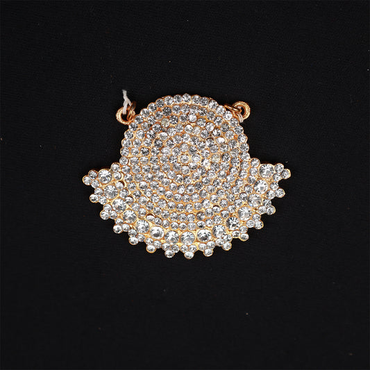 Pendent / Dollar - Round Arch - White Stone for Temple Decor