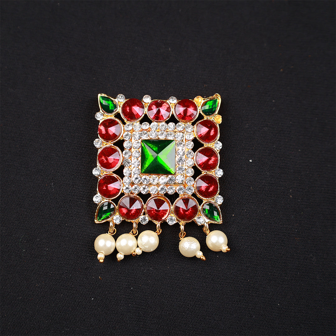 Pendent / Dollar - Square shape with Stone for Ethnic Wear