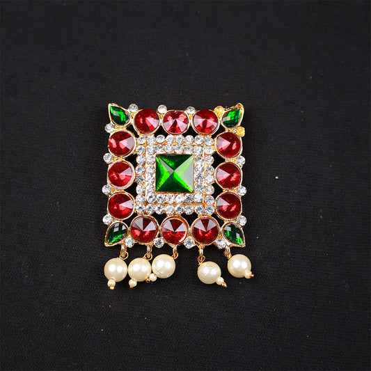 Pendent / Dollar - Square shape with Stone for Ethnic Wear