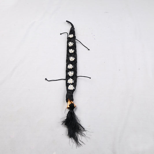 Jadai with Billai White Beads set for Festive Wear