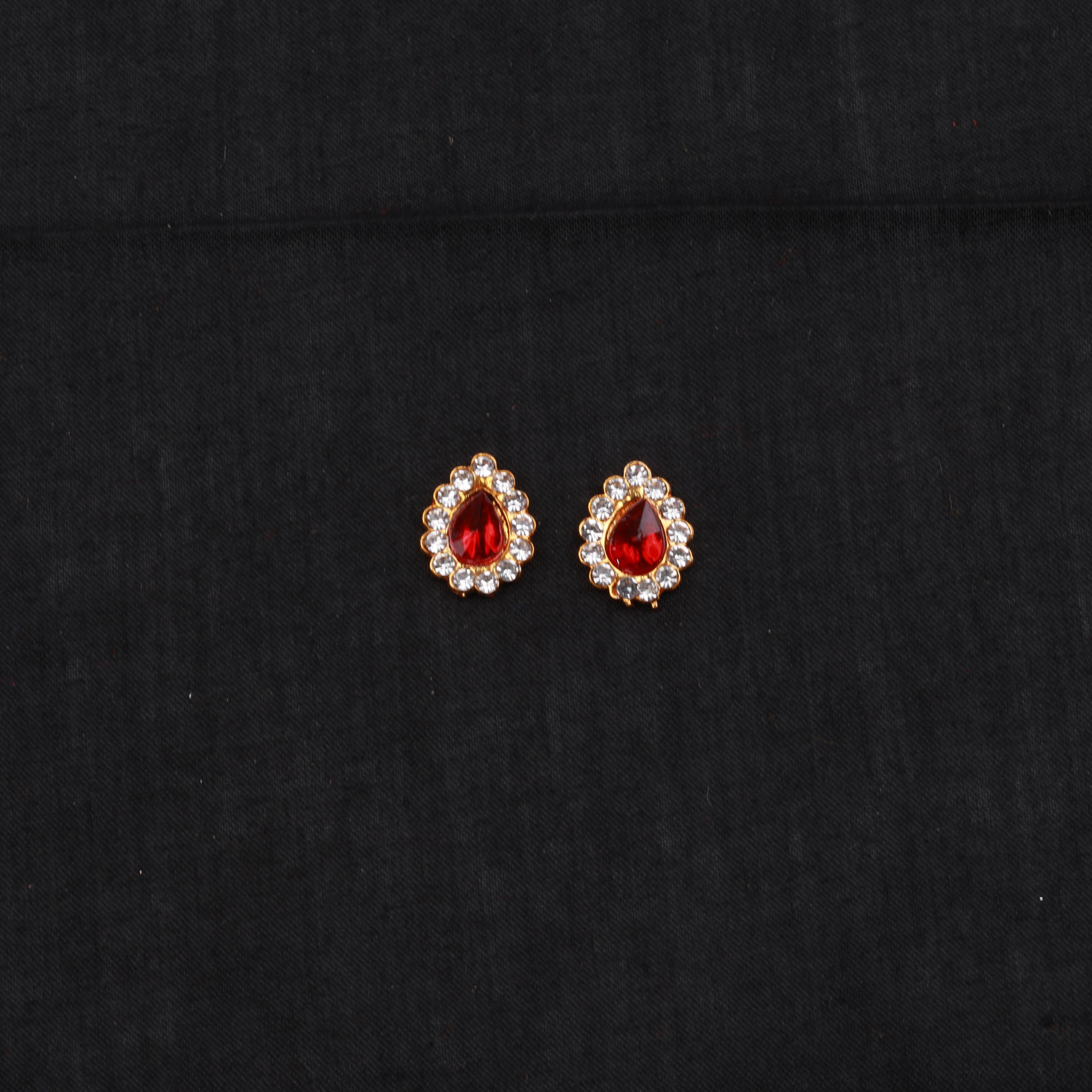 Round Pottu Setof2 Oval for Deity Alankaram