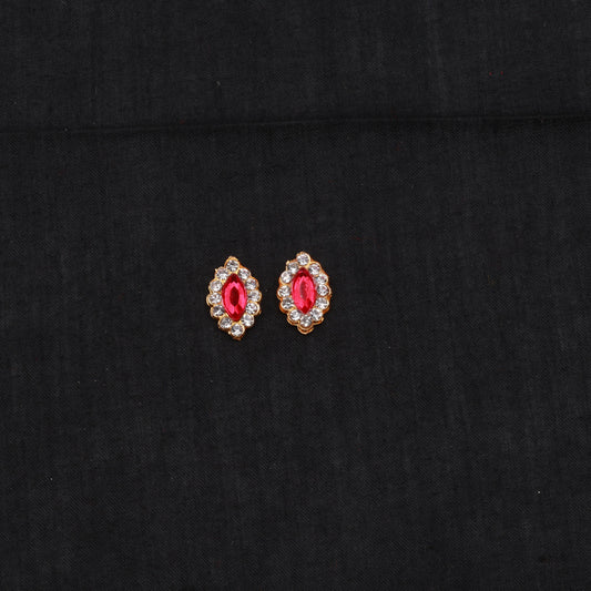 Round Pottu Setof2 Oval for Deity Alankaram