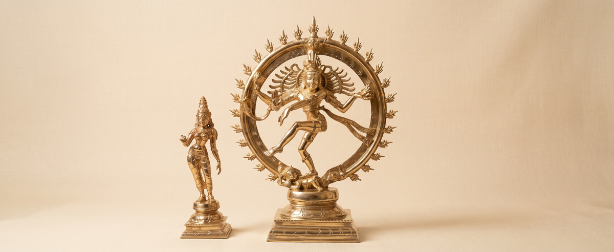 Panchaloha Nataraja & Sivagami Idols in Kanchi