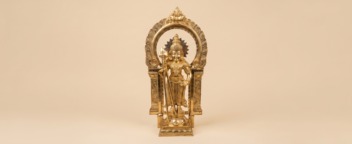 Panchaloha Murugan with 21-Inch Thiruvachi in Hosur