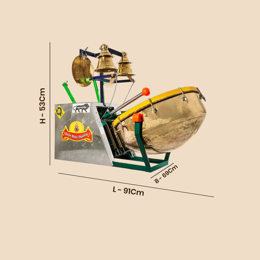 Raja Melathalam Single Drum 18" HD for Puja Rituals