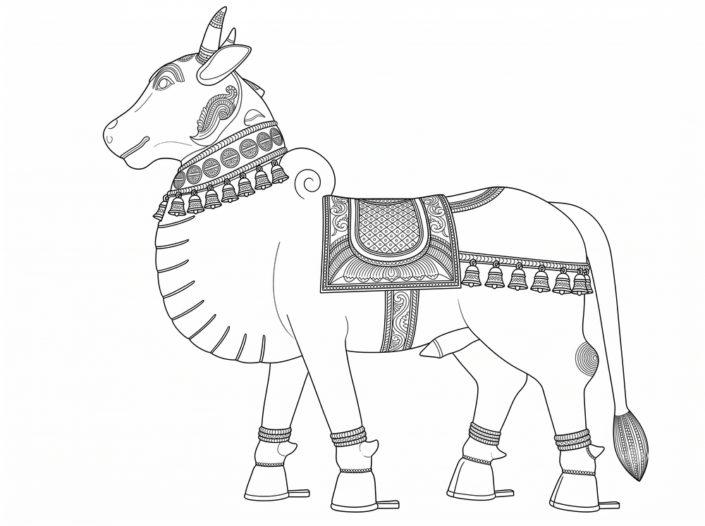 Premium brass sourcing and investment casting for 3.5-feet bull Vahanam