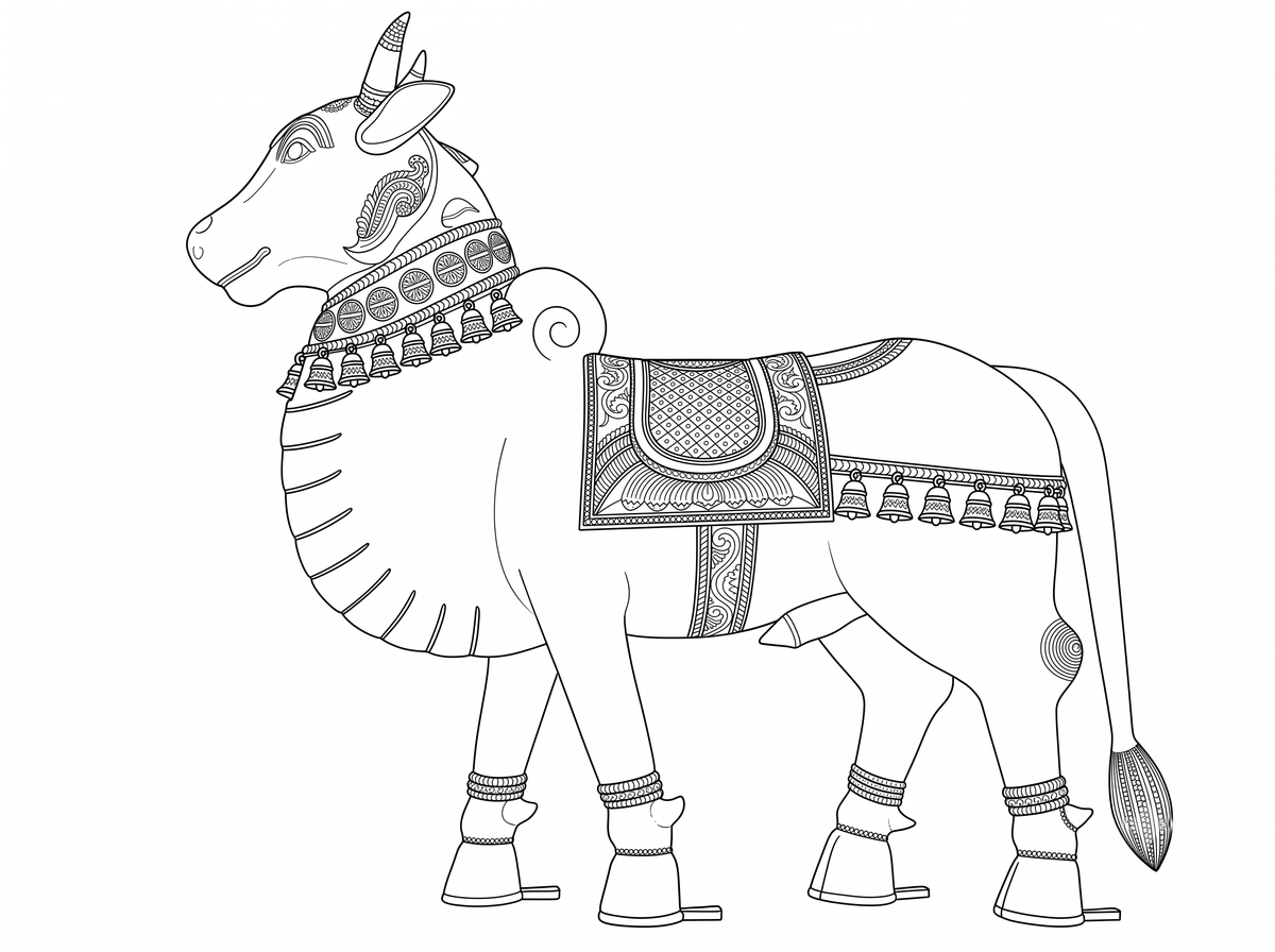 Premium brass sourcing and investment casting for 3.5-feet bull Vahanam