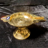 Abishega Plate Brass with Stand
