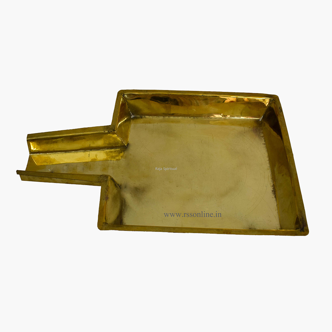 Abishega Plate Square - Brass