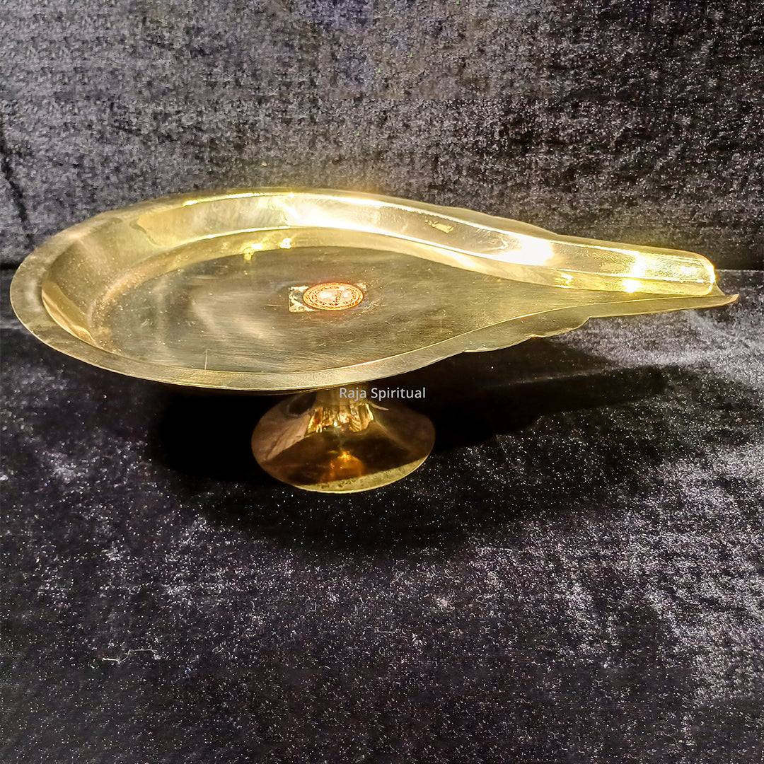 Abishega Plate With Stand Plain