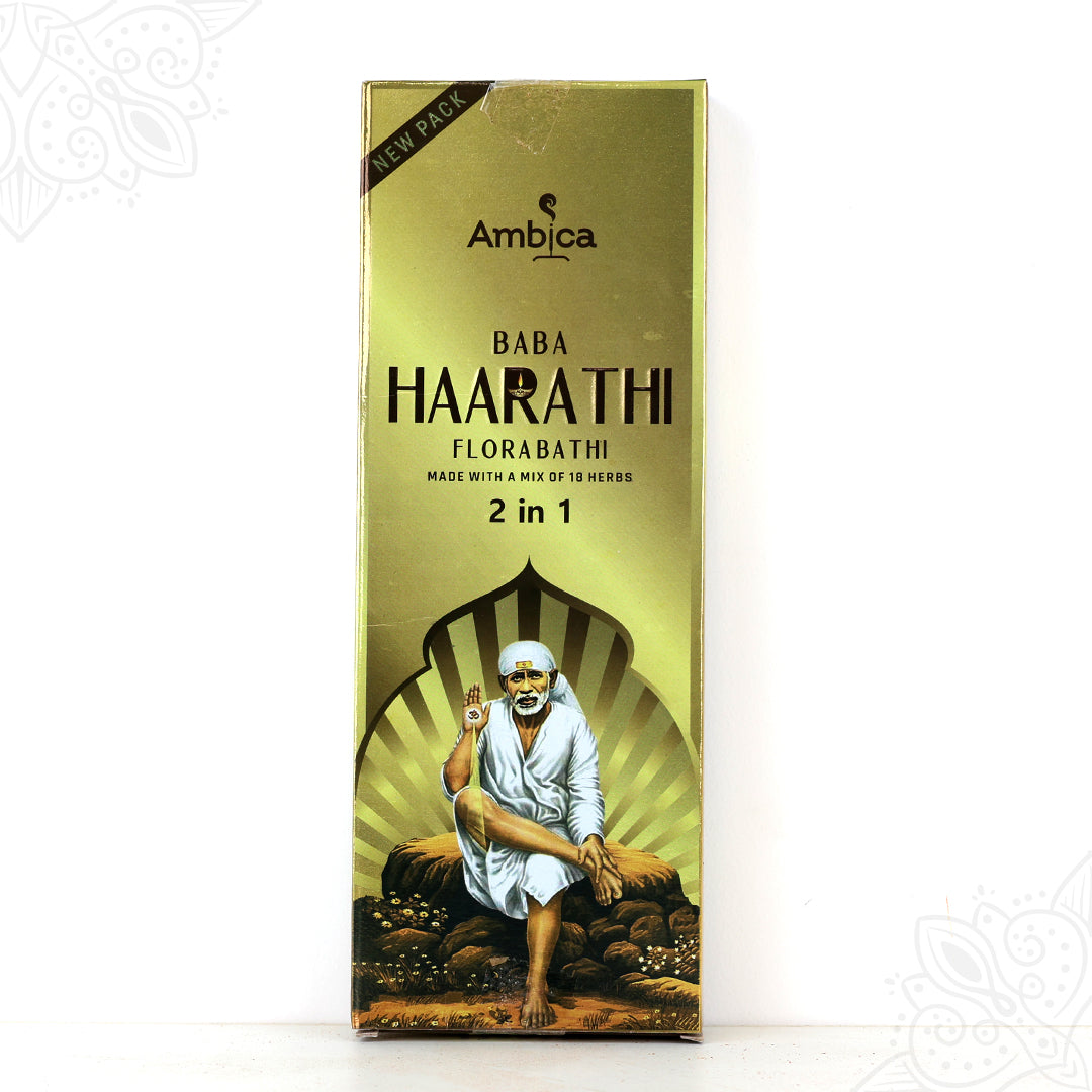 Ambica Baba Haarathi 2-in-1 Agarbatti