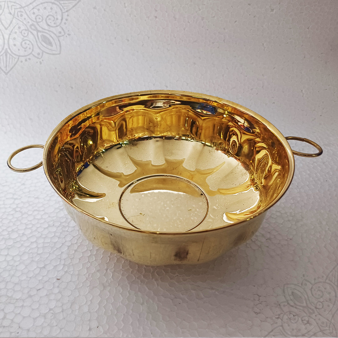 Bowl Brass Flower Diamond Model