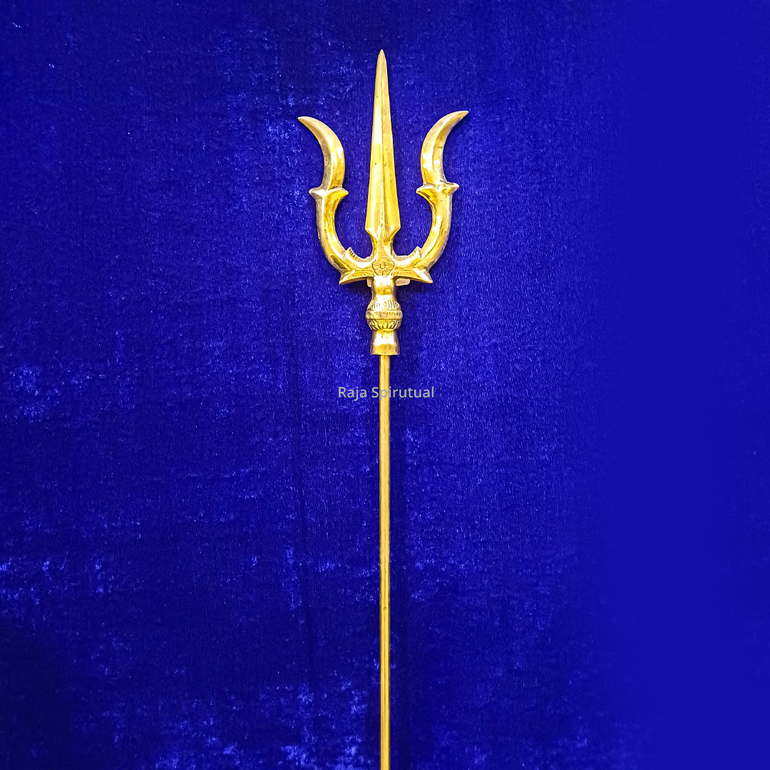 Brass Sulam for Devi Puja and Temple Rituals