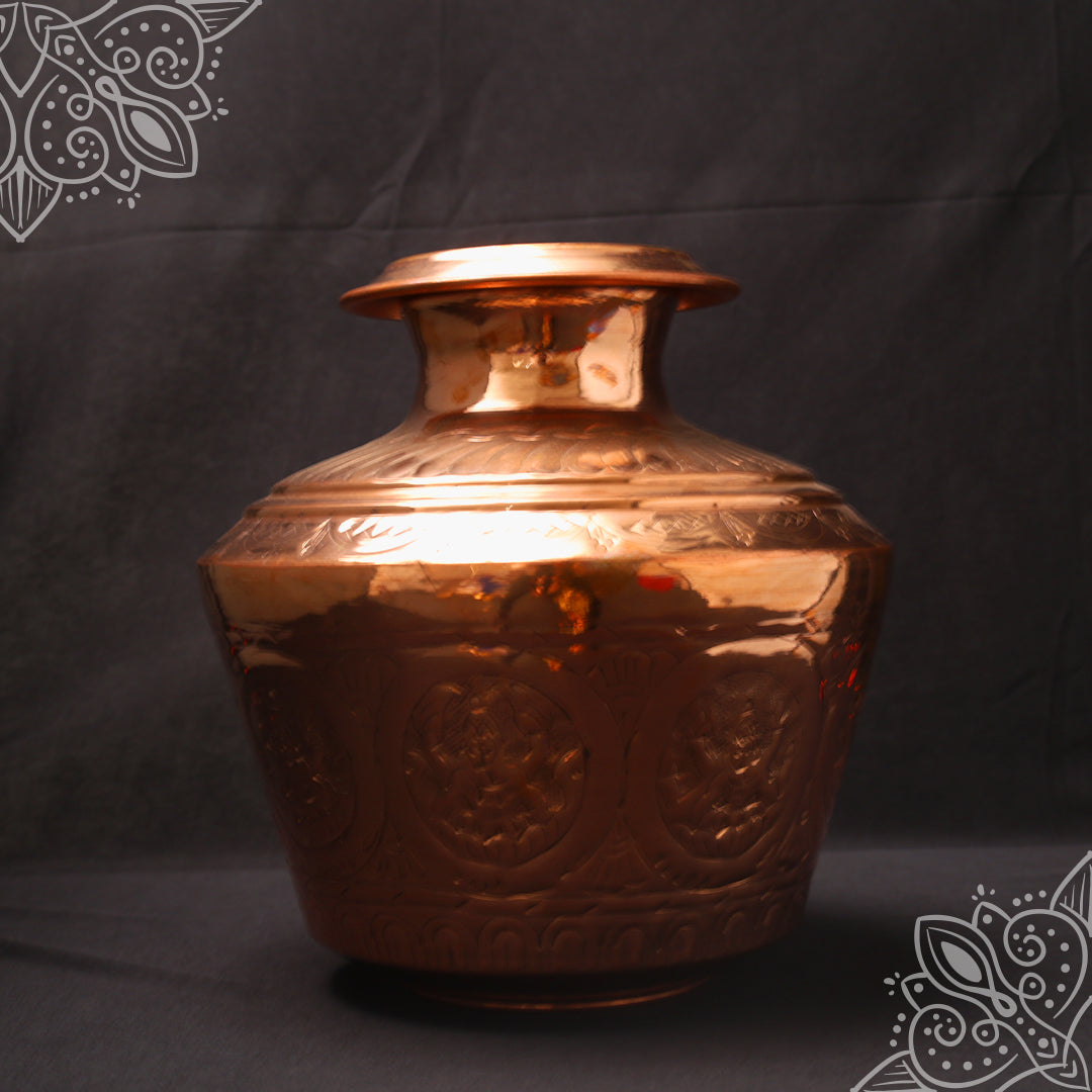 Copper Astalakshmi Kudam