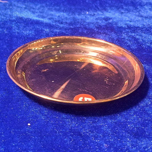 Copper Beeding Plate traditional puja plate displayed neatly for devotional rituals.