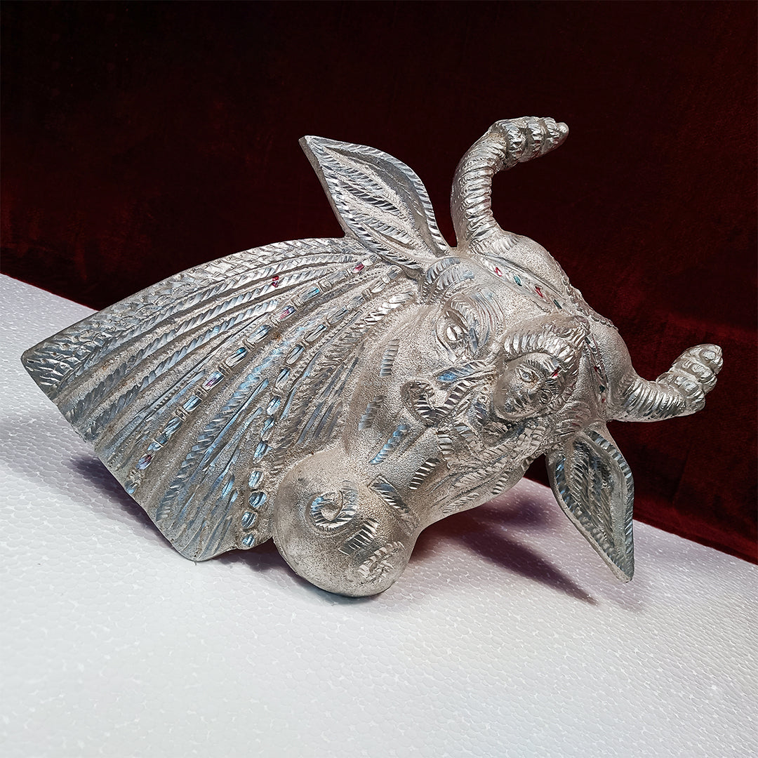 White Metal Cow Stand