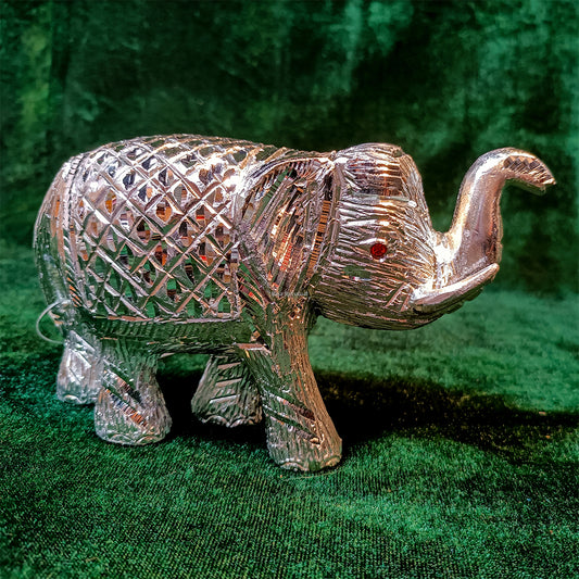 White Metal Elephant