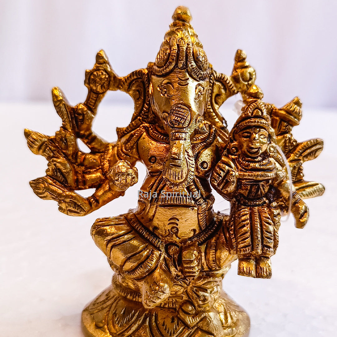 Ganesh with lakshmi Combo 5.5 "