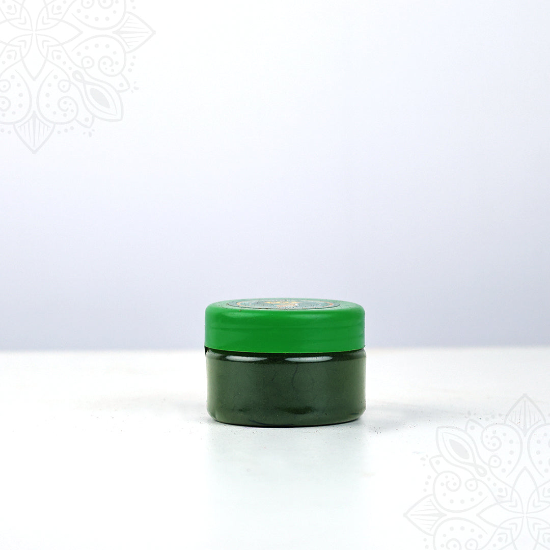 Green Kumkum Box for Hindu Puja Rituals