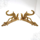 Double Hanging Brass Parrot Decor for Home Decor