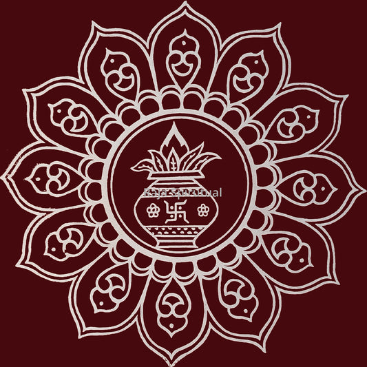 Kolam Sticker Medium-Square