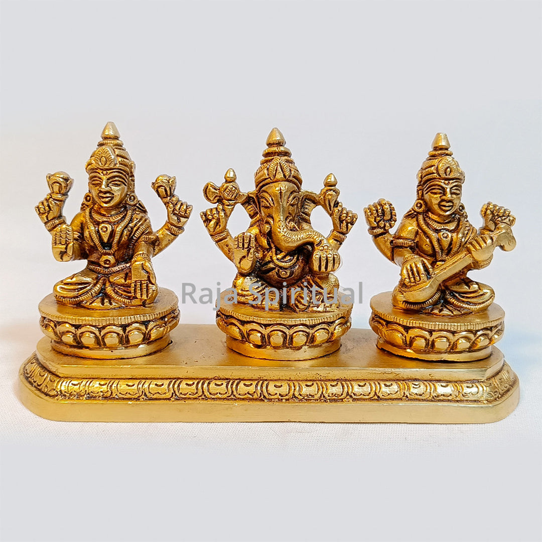 Lakshmi Ganesh Saraswathi set 4*7.5"