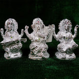 White Metal LGS - Lakshmi, Ganapathy, Saraswathy