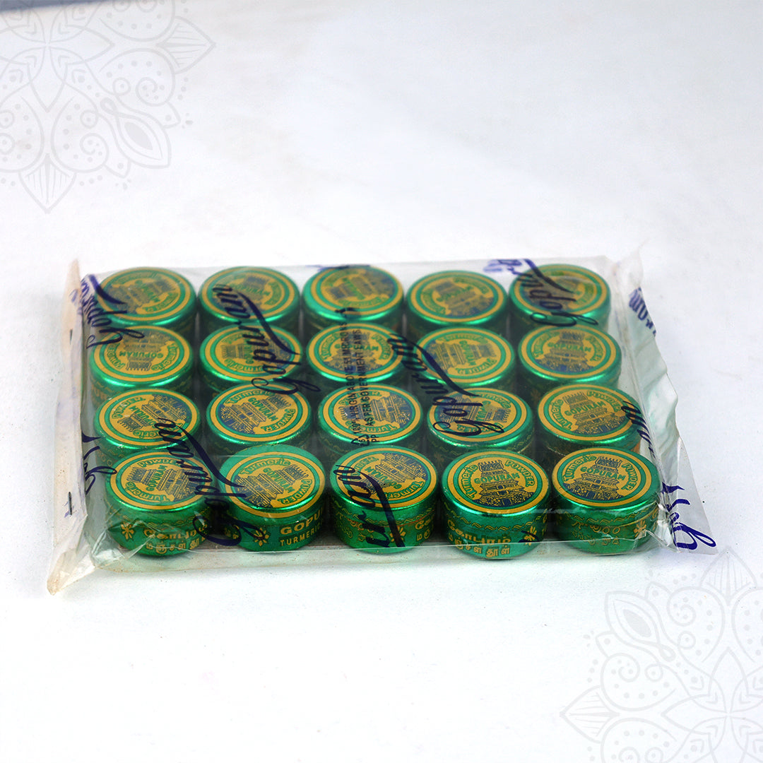 Manjal Powder - Set of 20 for Temple & Home Shrines
