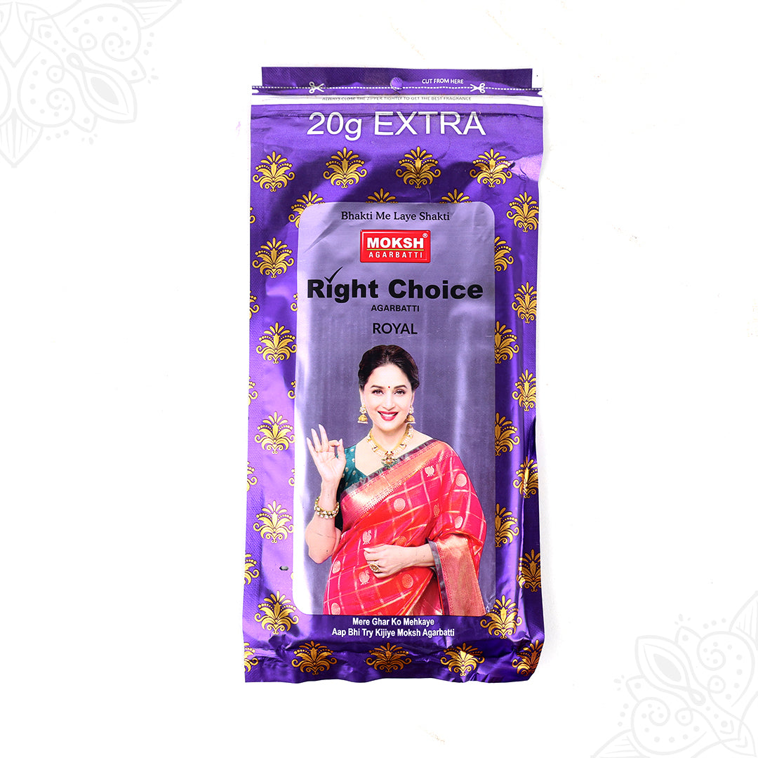 Moksh Right Choice Packet Agarbatti for Daily Puja