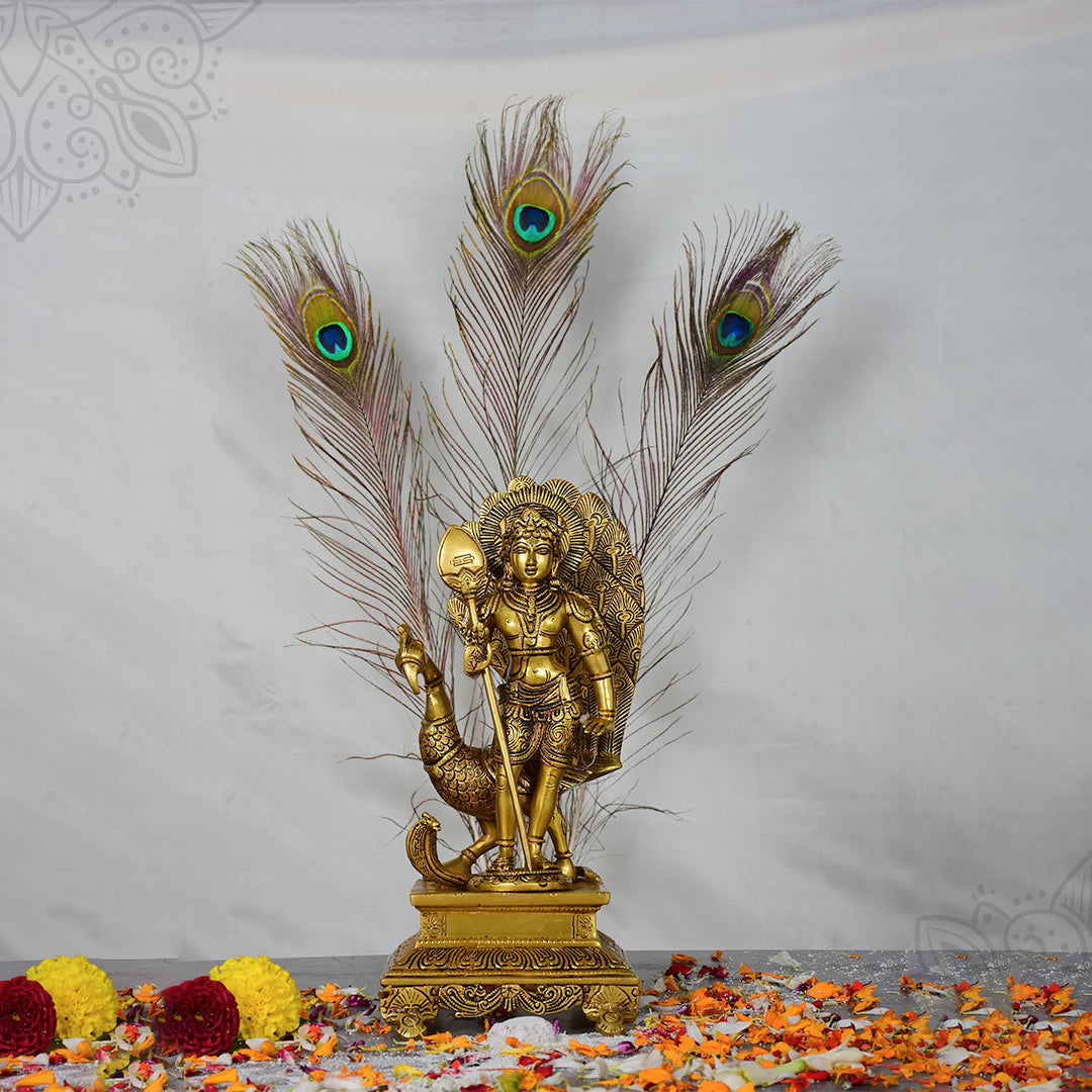 Murugar 12" (With Big Peacock)