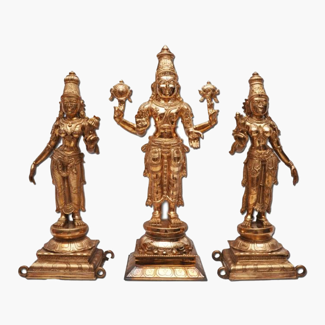 Panchaloga Perumal with Sridevi Bhudevi