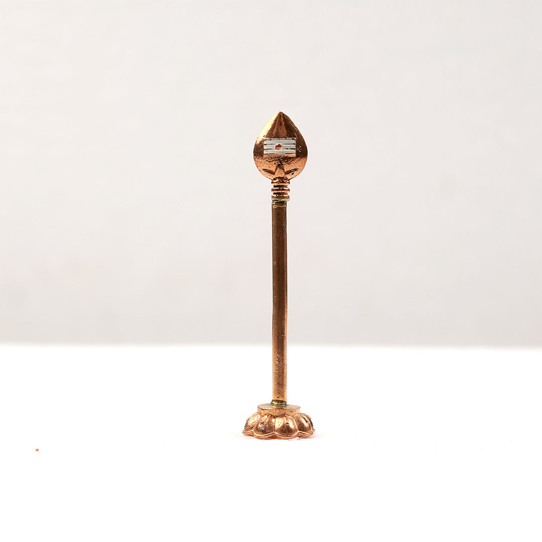 Panchalogam Vel 6 inches With Stand
