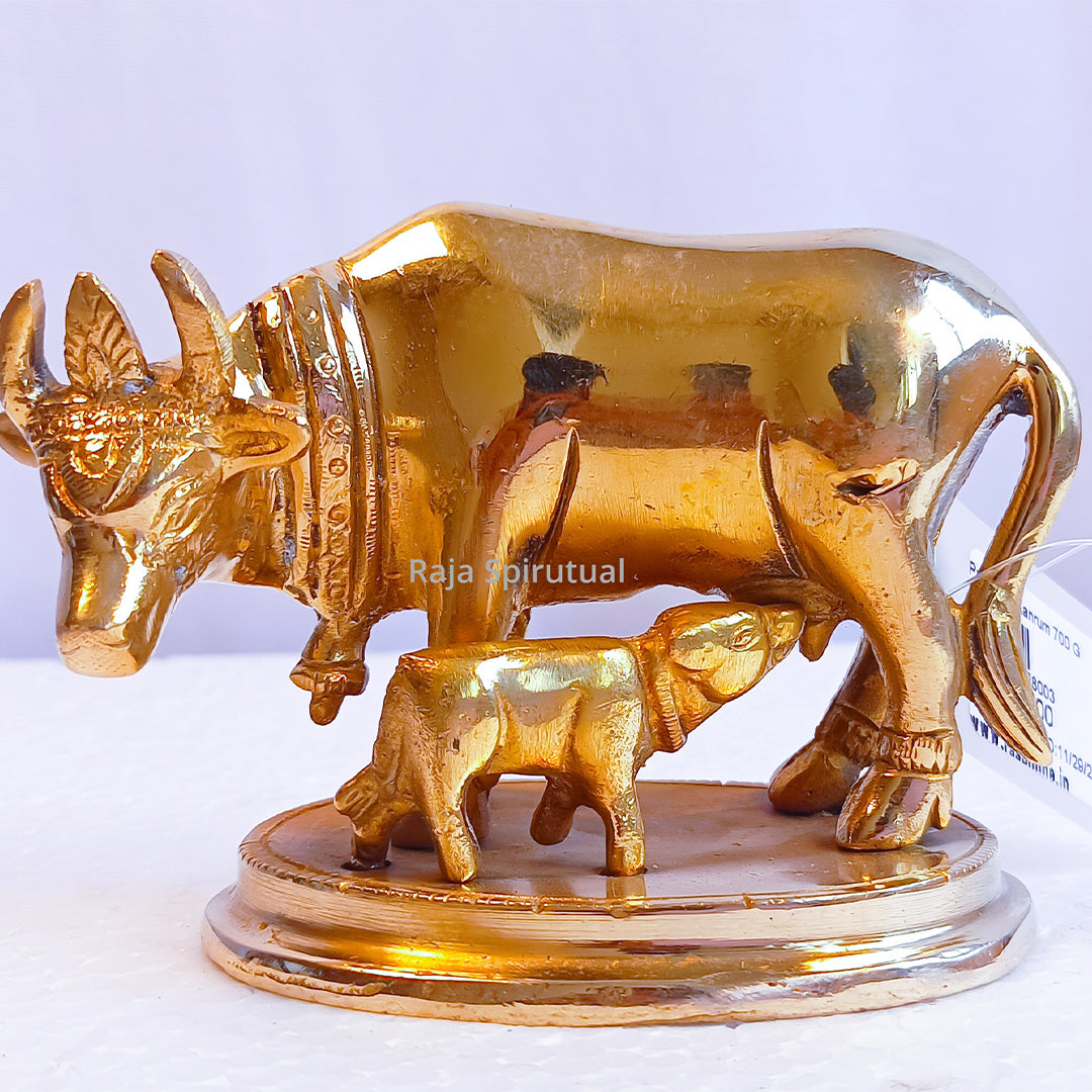 Pasuvum Kandrum Brass Idol for Puja