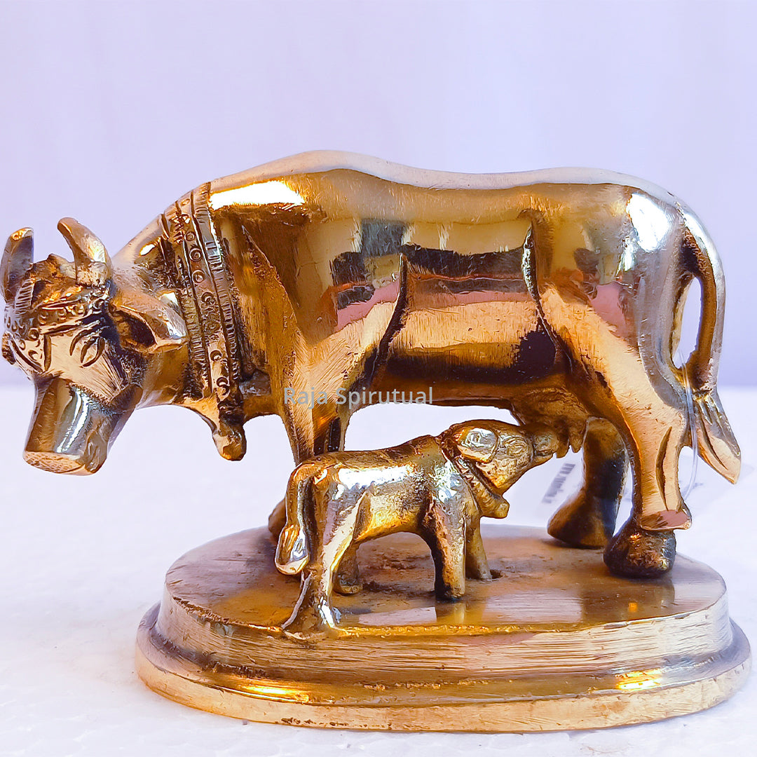 Pasuvum Kandrum Brass Idol for Puja