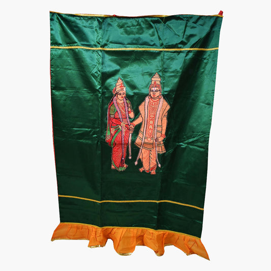 Perumal and Lakshmi Screen - Satin