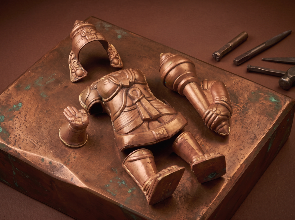 Hand-sculpting and intricate devotional iconographic detailing