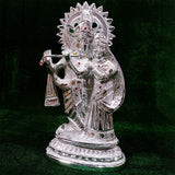 White Metal Radha Krishna